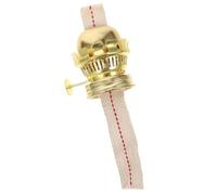 HAKIDZEL Brûleur de Remplacement pour Lampe à Pétrole Vintage en Alliage D'aluminium avec Mèche Intégrée Accessoire pour Lampe à Huile Pièce Détachée Pratique pour Usage Décoratif