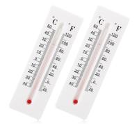 HAKIDZEL Cache Clef en Plastique Blanc Exterieur Thermomètre Décoratif Rangement Secret et Couvercle Coulissant, Boîte Cache-clés Murale 2 Pièces pour Usage Extérieur