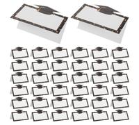 HAKIDZEL Carte de nom de table des diplômés 100pcs en papier, forme de toque de remise de diplôme, cartes vierges à écrire main et à imprimer, pour amis et graduates lors de