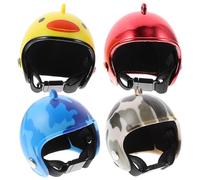 HAKIDZEL Casques de Poulet en Plastique 4pcs pour Protection Tête Volailles Domestiques, Réduit les Blessures, Accessoires Indispensables Sécurité des Poules
