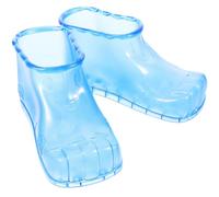 HAKIDZEL Chaussures de Massage des Pieds en Plastique Bleu Grosse Capacité pour Bain de Pieds Massant et Prévention des Infections, 1 Paire pour Spa Détente à Domicile