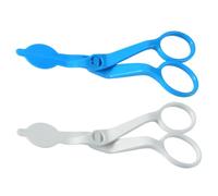HAKIDZEL Ciseaux à Multi-fonctionnels et Faciles à Nettoyer en Abs Bleu, 12pcs, Design Détachable pour Décoration Pâtisserie et Transfert de Fleurs en Glace