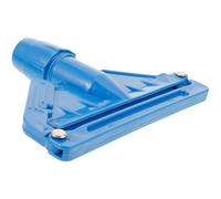 HAKIDZEL Clip pour Balai Serpillière en Plastique Bleu, Tête de Balai à Franges Détachable pour Sols en Bois et Stratifiés, Lavable et Facile d'entretien