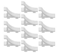 HAKIDZEL Clips pour Étagères de Congélateur Support Stable en Acier Inoxydable Argenté 10pcs pour Étagères de Réfrigérateur et Congélateur, pour Armoires
