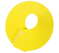 HAKIDZEL Collier Anti-Morsure Portable, pour Oiseaux Cône Protecteur, Jaune | Cuir Synthétique, Lavable et Confortable, Aide à Protéger la Zone du Cou, pour Perroquet Blessé