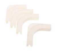 HAKIDZEL Connecteur D'angle 90° 4 Pièces pour Rail de Rideau en Abs Blanc Minimisation du Bruit et Endurance Renforcée, pour Chambres et Espaces Partagés