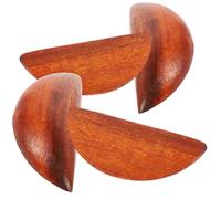 HAKIDZEL Coupes Divinatoires en Bois de Pêcher Marron, 2 Paires