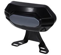 HAKIDZEL Coussin de Dossier Passager Moto Arrière Noir en Acier Inoxydable et Pp Installation Facile et Large Compatibilité pour Scooter et Moto