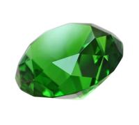 HAKIDZEL Cristal Diamant Décoratif Artificiel 60mm pour Mariage | Style Unique et Beau, pour Fête D’anniversaire ou Réception, Ornement Vert, Pièce Décorative
