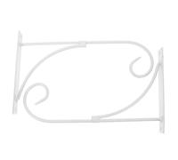 HAKIDZEL Crochet Mural en Fer Blanc pour Pots de Fleurs et Lanternes, Support Suspendu 2 Pièces, Installation par Vis, pour Jardin et Maison
