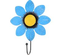HAKIDZEL Crochets Muraux en Métal Forme Fleur Bleu pour Organiser et Économiser L'espace la Cuisine et Buanderie, Porte-manteau Décoratif Pratique et Élégant