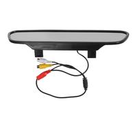 HAKIDZEL Écran D'affichage Clair Abs 5 Pouces pour Caméra Recul Rétroviseur, Moniteur de Caméra de Recul 2 Entrées AV, Système de Sauvegarde Voiture Noir