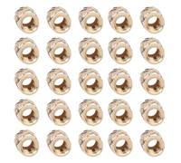 HAKIDZEL Écrous Moletés en Cuivre M2 X 4 X 3 Thermofixés, 100 Pièces, Inserts Filetés Résistants la Chaleur pour Assemblage Industriel et Fixation Mécanique