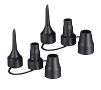 HAKIDZEL Embouts de Pompe à Air pour Gonflage Rapide Lot de 2 en Plastique Noir Sets de Sets 3 Buses Détachables Faciles à Nettoyer et Transportables pour Matelas Pneumatique