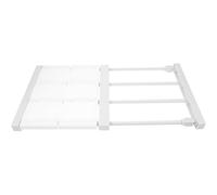 HAKIDZEL Étagère de Tension Pratique pour Placard Extensible en Plastique et Acier Carbone, pour Ranger Vêtements et Feuilles la Cuisine ou Dressing