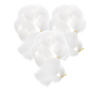 HAKIDZEL Extensions de Queue de Cheval Tressées Blanches Pré-étirées en Fibre Synthétique Lot de 3 Pièces, Facile à Installer, Ajout de Volume Style Classique et Polyvalent