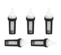 HAKIDZEL Filtre pour Pompe à Eau et Haute Résistance la Rouille Micro 9mm en Acier Inoxydable Tube Silicone Noir, Crépine Facile à Démonter Lot de 5 Pièces pour Pompe Submersible