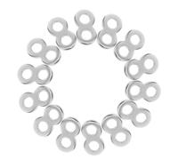 HAKIDZEL Fixations Métalliques pour Bureau en Acier Inoxydable 25 Pièces, Attache de 8 pour Plateau de Table, Adaptée aux Créations Artisanales et Usage Manuel