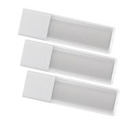 HAKIDZEL Flacon Pompe Lotion 50ml Lot De 3 Bouteilles Cosmétiques Sous Vide Carré Plastique Mate Transparent Voyage