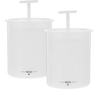 HAKIDZEL Gobelet 2pcs Machine à Mousse Faciale pour en Plastique Blanc Formation de Mousse Riche pour Nettoyant Visage Moussant Portable