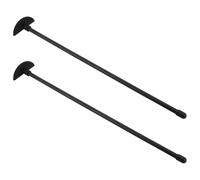HAKIDZEL Grattoir à Bouteilles Silicone Ergonomique 2pcs Noir, Spatule Racloir Flexible pour Bocaux et Blender, Douceur pour Surfaces, Outil Cuisine Pratique