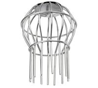 HAKIDZEL Grille D'évacuation Protège Drains de Toit en Acier Inoxydable Argenté Filtre Anti-obstruction Facile à Installer et Retirer pour Gouttière Feuilles et Débris