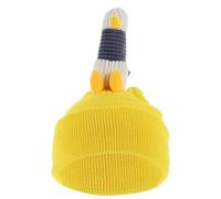 HAKIDZEL Housse de Casque de Ski Élastique Jaune en Fil Motif Licorne, Protection Douce et Extensible pour Casque de Ski en Extérieur et Sports de Neige