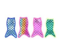 HAKIDZEL Housses en Néoprène pour Bâtonnets de Glace Forme Sirène, 4 Pièces, Portables et Adaptées aux Glaces et Barres de Yaourt, pour Garçon et Filles et Adultes Couleur Aléatoire