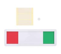 HAKIDZEL Indicateur de Statut Blanc Porte Coulissante de en Acrylique Panneau Confidentialité pour Bureau et Cabinet pour Salle de Réunion