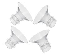 HAKIDZEL Inserts de Bride 19mm en Silicone Lot de 4 et Stérilisables Vapeur Anti-usure et Stérilisables la Vapeur, Accessoires Compatibles 17mm pour Tire-lait Portables pour Pompe à Sein