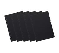 HAKIDZEL Intercalaires A5 pour Cahier Noir en Papier, 5 Pièces Onglets Pratiques, Faciles à Gérer, pour Carnets à Couverture Rigide et Étudiants en Travail