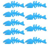 HAKIDZEL Jouet à Mâcher Poisson pour Chiens et Chiots, Lot de 9 Pièces TPR | Design Arête de Poisson, Couleur Vive, Aide à L'ennui, pour Mastication, Petits Chiens, Nouvelles Familles Couleur Aléatoire