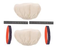 HAKIDZEL Kit Accessoires pour Pot de Fermentation Couvercles en Tissu, Bandes de Date et Autocollants Thermomètres, Cuisson Fermentation du Levain