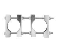 HAKIDZEL Kit de Fixation Double Mât Antenne M6 et Stabilité Améliorée pour Installation Facile en Fer Pince Robuste sur Projets Variés et Toitures