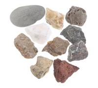 HAKIDZEL Kit de Géologie pour Garçon et Filles Boîte Solide en Plastique, Spécimens Scientifiques de Roches et Minéraux pour Enseignement en Laboratoire et Présents Éducatifs