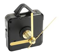 HAKIDZEL Kit de Mécanisme D'horloge Murale Silencieux Noir en Plastique pour Réparation ou Fabrication Artisanale de Pendule Murale, 1 Set Robuste et Facile à Installer