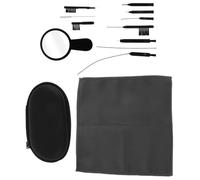 HAKIDZEL Kit de Nettoyage pour Appareil Auditif 13 Pièces avec Brosses pour Oreilles, Étui de Rangement en Plastique et Métal, Compatible Large, Entretien Quotidien