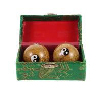 HAKIDZEL Lot de 2 balles de massage pour les mains : boules décoratives en émail - sphères colorées en émail - objets de décoration pour la maison et la décoration intérieure.