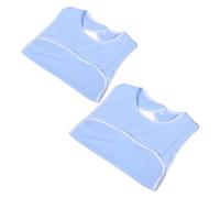 HAKIDZEL Lot de 2 Bavoirs Couvrants pour Adultes en Polyester, Facile à Nettoyer, Taille, Protection Repas pour Personnes Âgées et Femmes Âgées