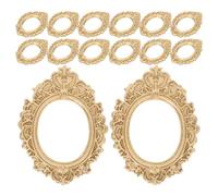 HAKIDZEL Lot de 20 Mini Cadres Photo Vintage en Résine Forme Ovale et Ange, Décor Robuste et Polyvalent pour Projets Créatifs et Décoration Intérieure Élégante