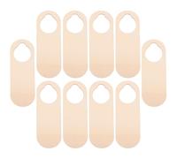 HAKIDZEL Lot de 20 Panneaux de Poignée de Porte en Bois Brut Khaki, Décorations Uniques Simples et Élégantes, Étiquettes Vierges DIY pour Appartements et Porches