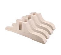 HAKIDZEL Lot de 4 Bases de Paravent en Bois Beige, Supports Robustes pour Séparation D’Espace, Pieds Fiables pour Créer de L’intimité la Maison