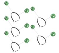 HAKIDZEL Lot de 5 Serrage-têtes Boules en Plastique Vert, Accessoires Cheveux Créatifs et Confortables pour Fêtes et Séances Photo