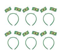 HAKIDZEL Lot de 6 bandeaux aux couleurs du drapeau national pour les fêtes sportives | Accessoires de déguisement pour les matchs de football et l'esprit d'équipe | Accessoires pour les
