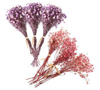 HAKIDZEL Lot de 6 Bouquets Miniatures de Fleurs Séchées Éternelles pour Décoration de Mariage, Composition Solide et Ornementale en Fleurs Naturelles