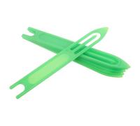 HAKIDZEL Lot de 6 Navettes à Aiguille en Plastique Vert Clair pour Réparation Précise de Filets de Pêche et Cages à Crabes, Outil Léger et Facile à Transporter pour Pêche en Mer