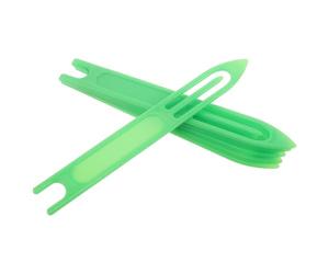 HAKIDZEL Lot de 6 Navettes à Aiguille en Plastique Vert Clair pour Réparation Précise de Filets de Pêche et Cages à Crabes, Outil Léger et Facile à Transporter pour Pêche en Mer