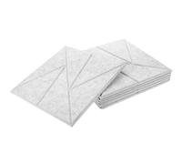 HAKIDZEL Lot de 6 Panneaux D'isolation Acoustique en Polyester Haute Densité pour Maison et Salle de Jeux, Absorption Sonore et Design Moderne