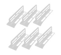 HAKIDZEL Lot De 6 Séparateurs De Réfrigérateur : Séparateurs De 26 cm (10,22 pouces) Pour Articles De Tailles - séparateurs En Plastique Robustes Et Amovibles Pour