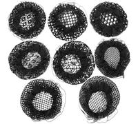 HAKIDZEL Lot de 8 Filets à Cheveux Noirs en Nylon et Résille pour Coiffure, Accessoires Cheveux Élégants pour Femmes et Filles, Couverture de Chignon Discrète et Pratique Plusieurs styles